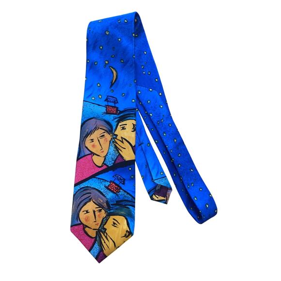 2000 The Beatles Do You Want To Know A Secret Mens 100% Silk Necktie Tie Art - Picture 1 of 7